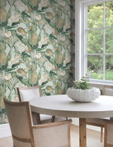 Candice Olson Tropical Cabana Spa Peel & Stick Green Wallpaper