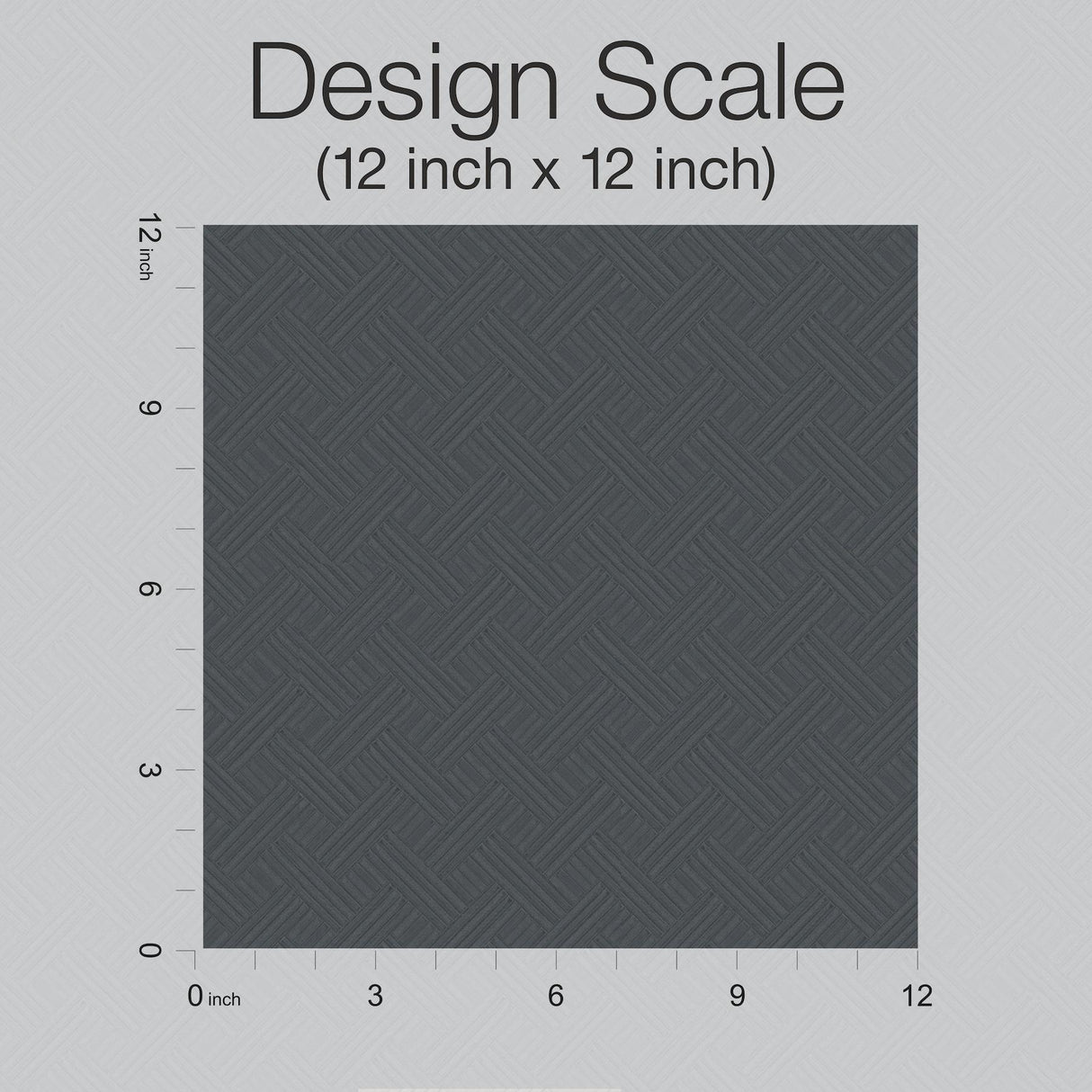 Ronald Redding Designs Wickwork Ink Press Black Wallpaper