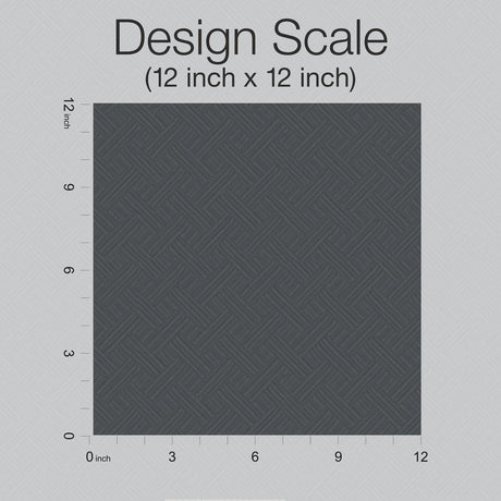 Ronald Redding Designs Wickwork Ink Press Black Wallpaper