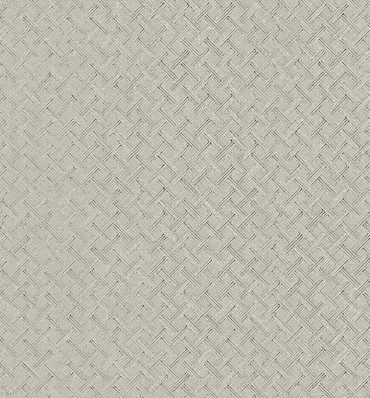 Ronald Redding Designs Wickwork Pearl Trax Off-White Wallpaper