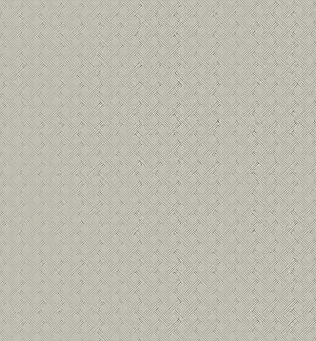 Ronald Redding Designs Wickwork Pearl Trax Off-White Wallpaper