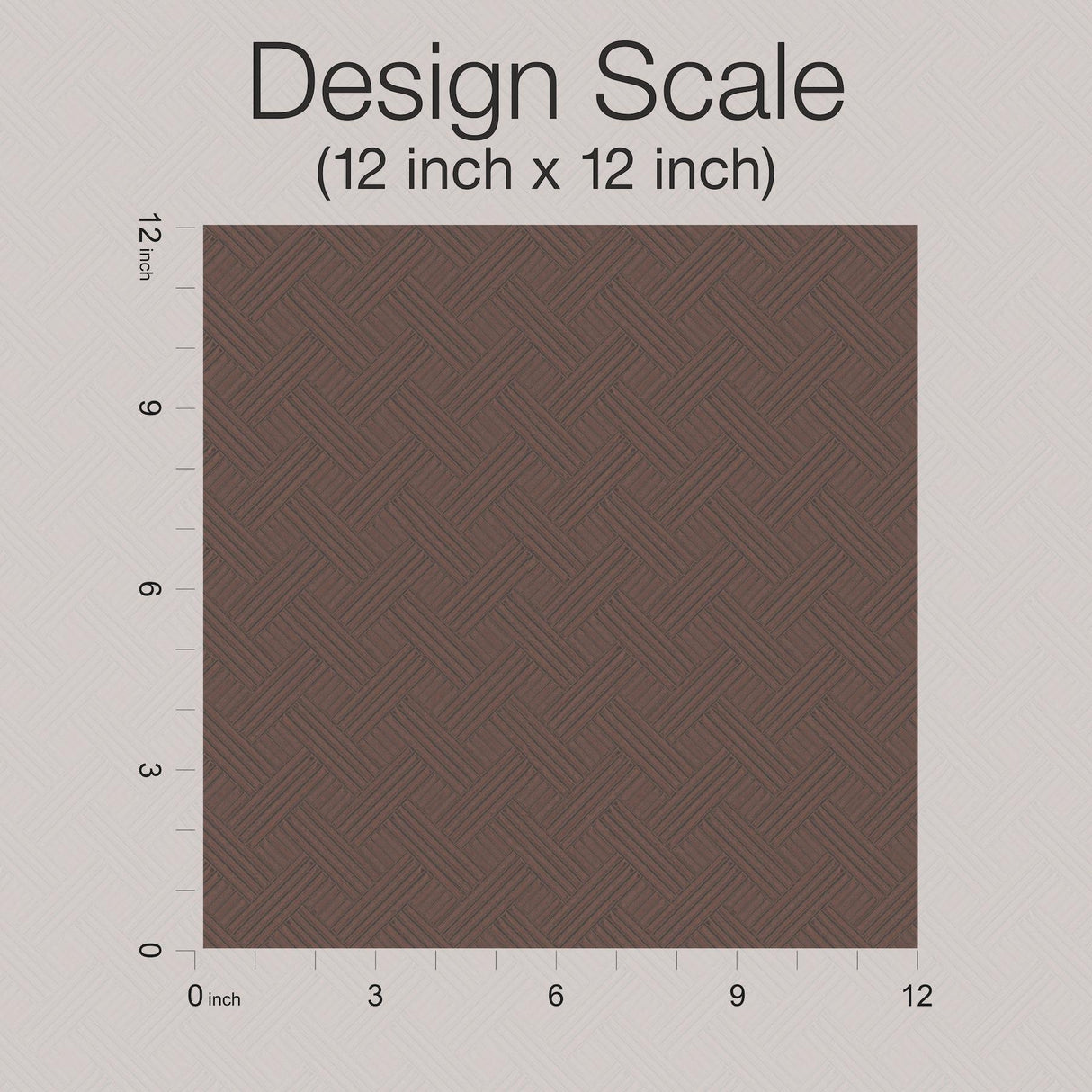 Ronald Redding Designs Wickwork Esquire Red Wallpaper