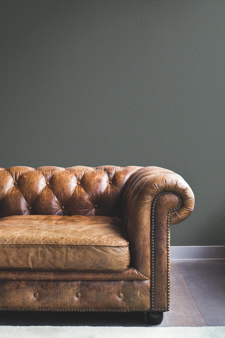 Ronald Redding Designs Wickwork Rotary Black Wallpaper