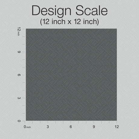 Ronald Redding Designs Wickwork Rotary Black Wallpaper