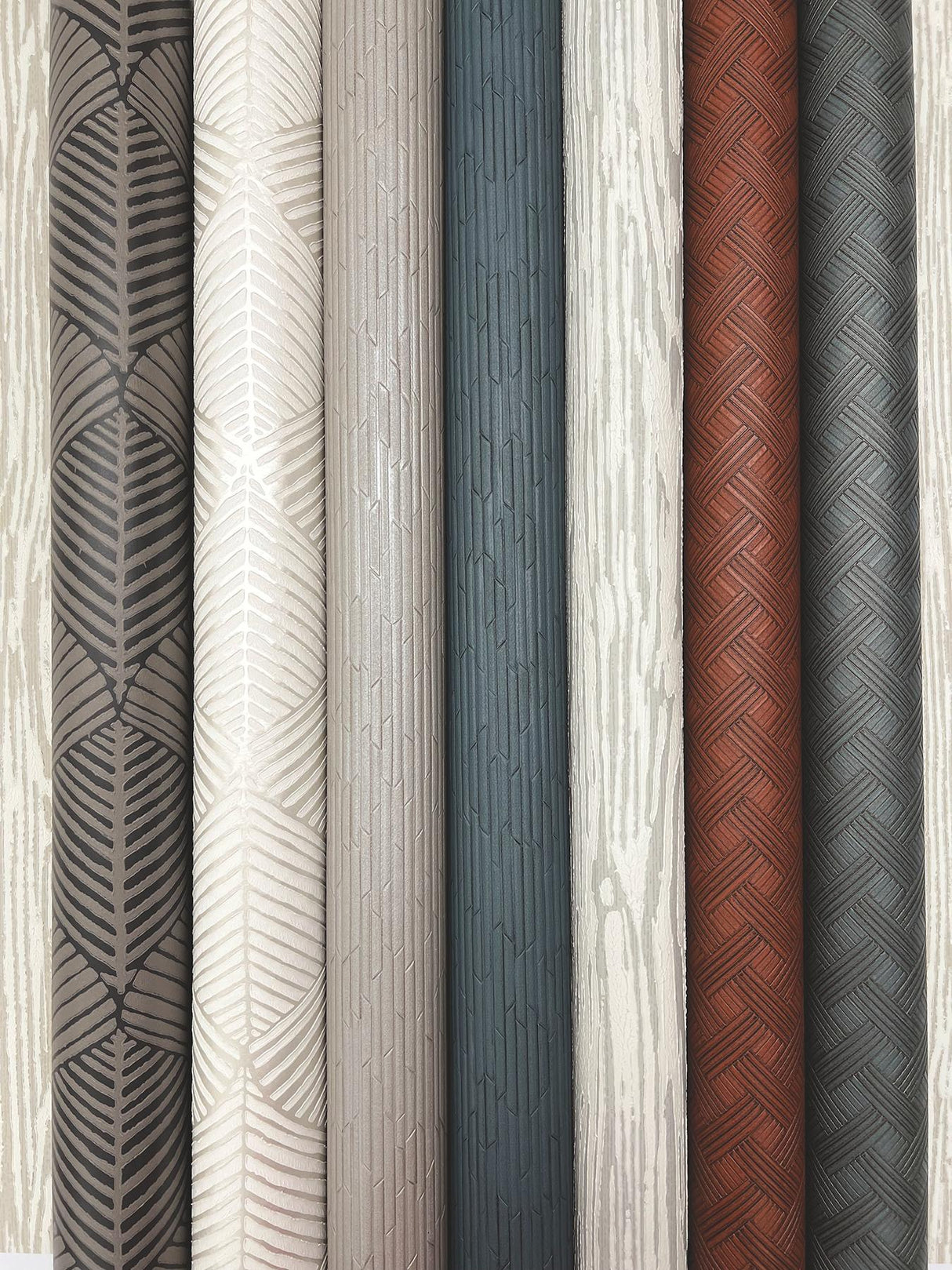 Ronald Redding Designs Wickwork Shadow Grey Wallpaper