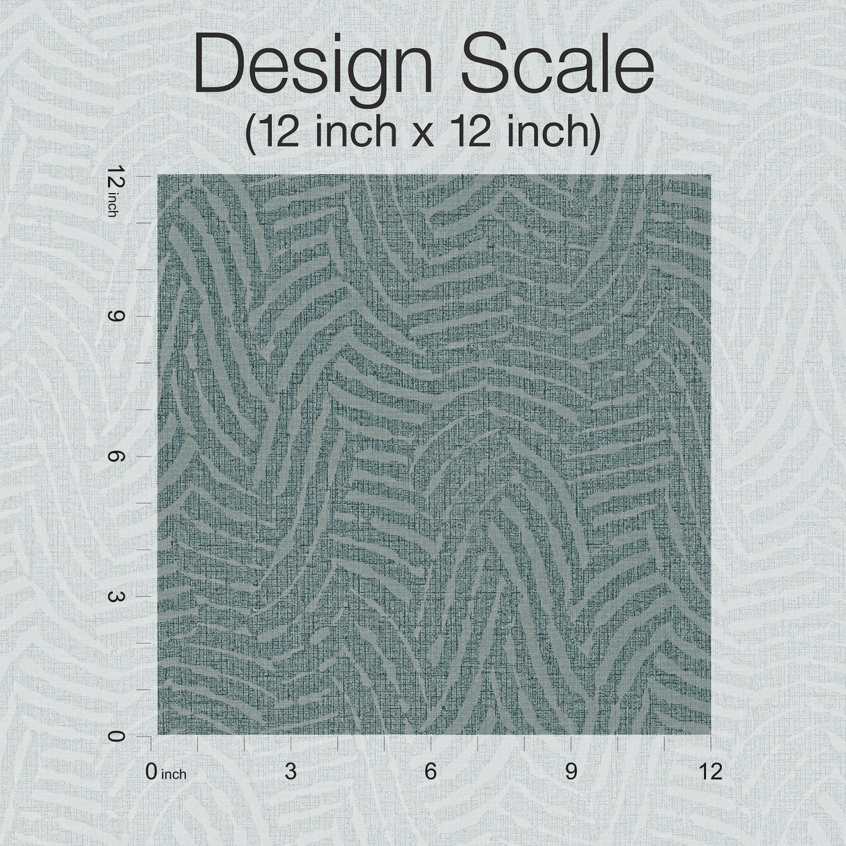 Ronald Redding Designs Helix Juniper Blue Wallpaper