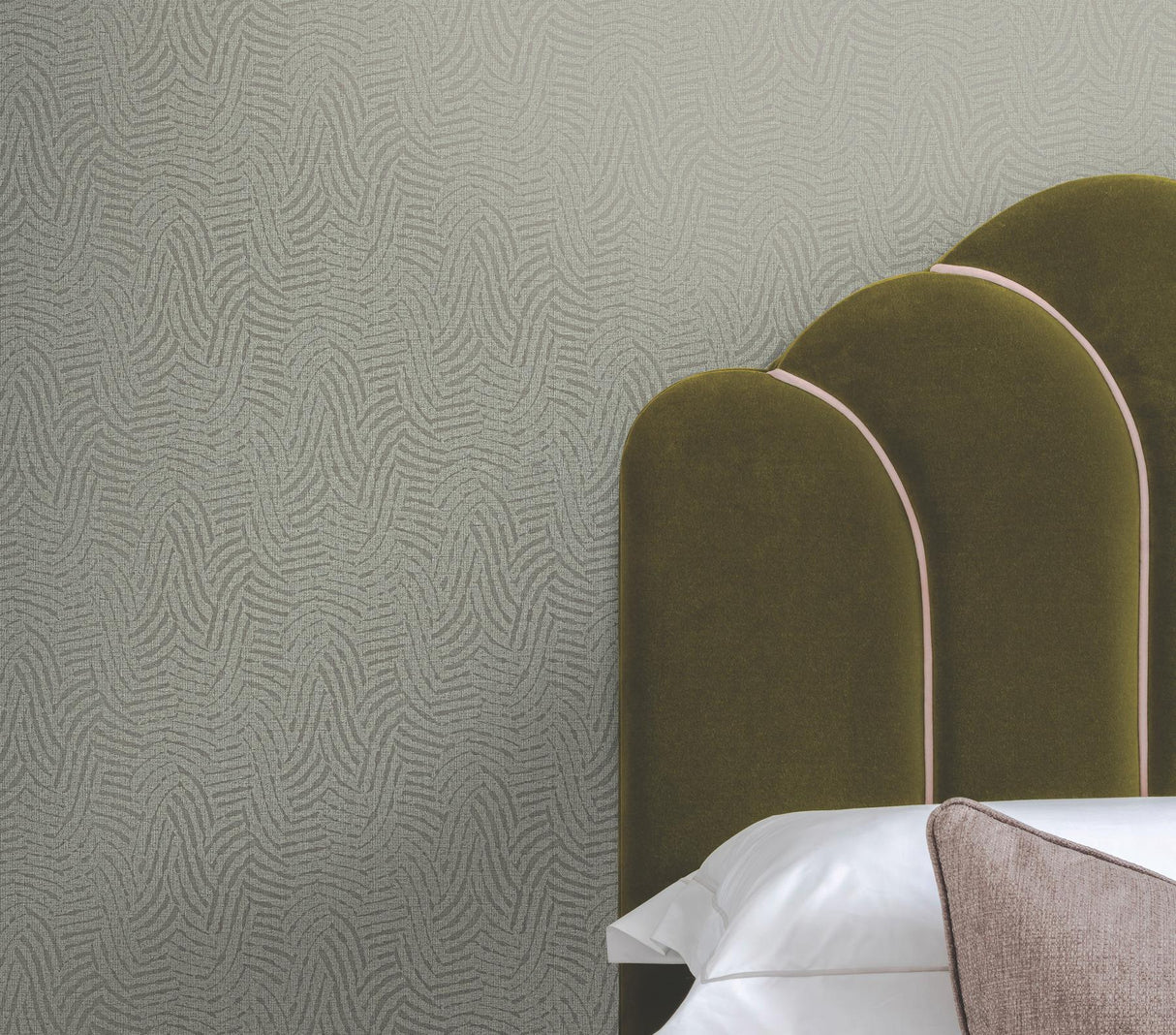 Ronald Redding Designs Helix Shale Beige Wallpaper