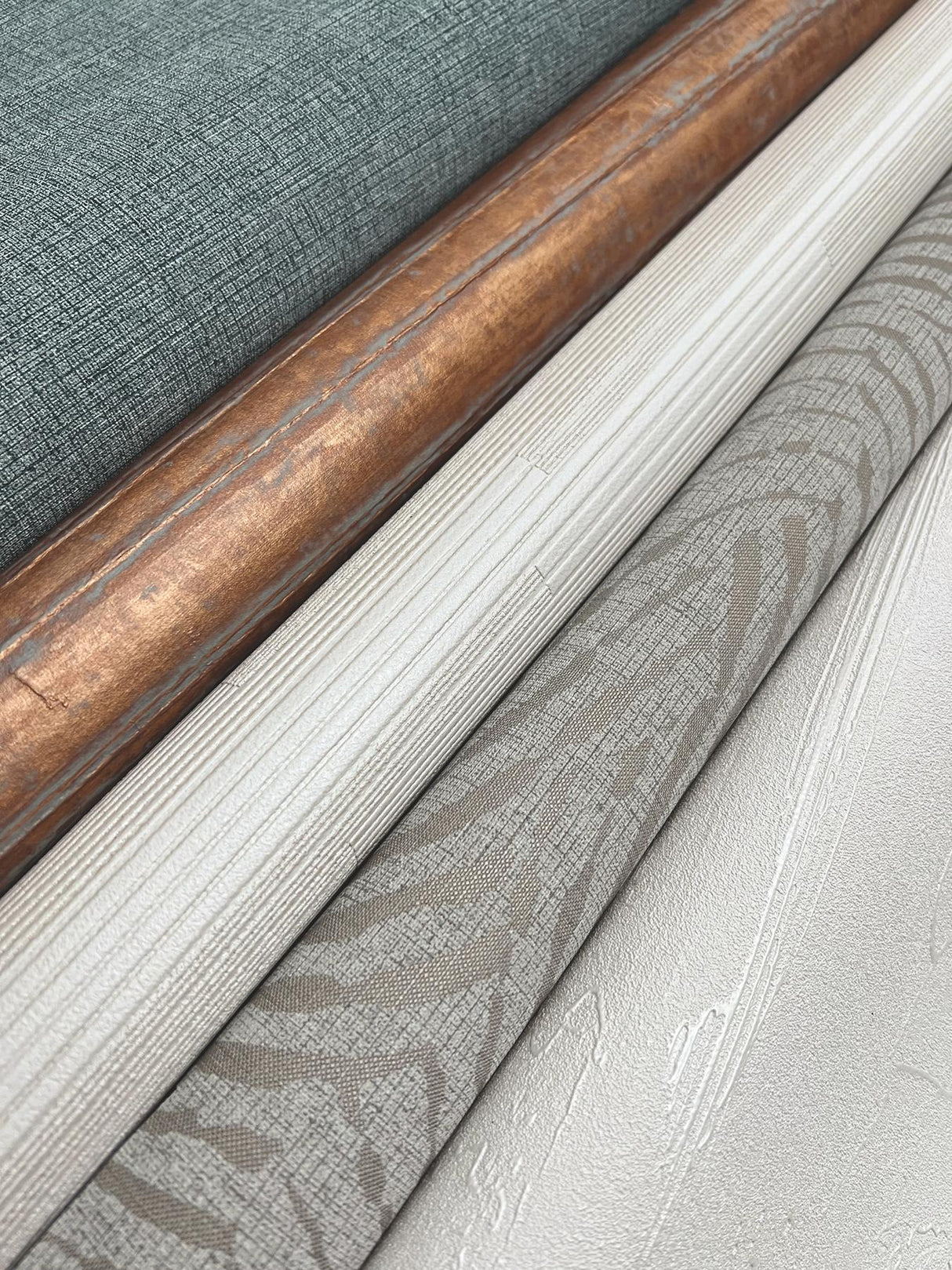 Ronald Redding Designs Helix Shale Beige Wallpaper