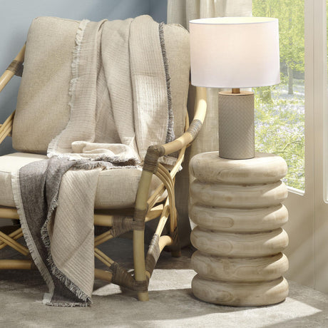 Jamie Young Mojave Wood Side Table