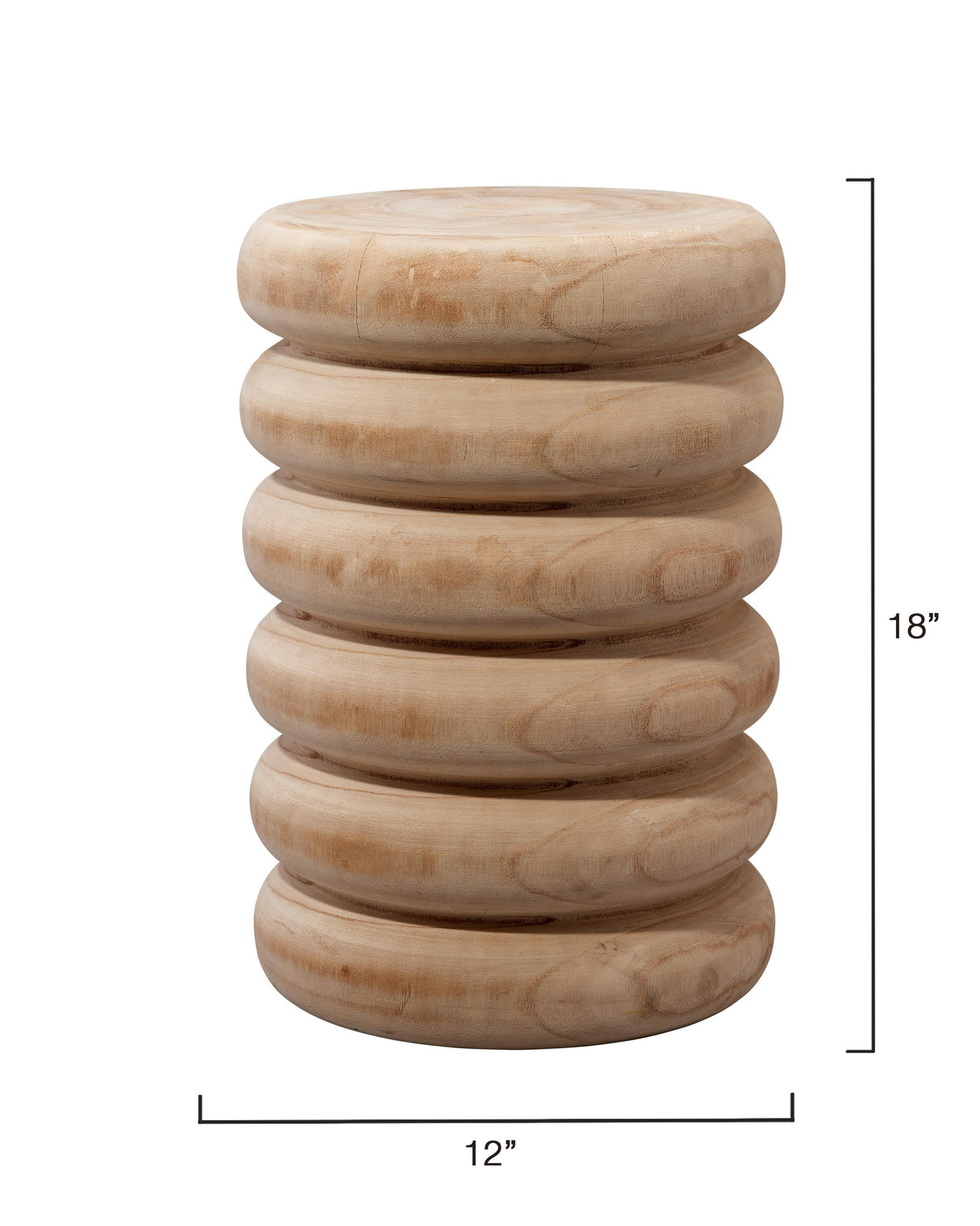 Jamie Young Mojave Wood Side Table