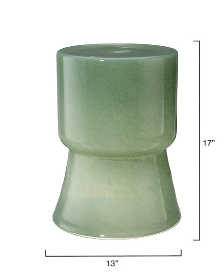 Jamie Young Huntington Garden Glass Stool, Green