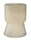 Jamie Young Huntington Garden Glass Stool, Cream