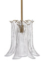 Jamie Young Cala 1-Light Blown Glass Pendant, Clear
