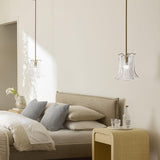 Jamie Young Cala 1-Light Blown Glass Pendant, Clear