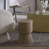 Jamie Young Huntington Garden Glass Stool, Taupe