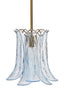Jamie Young Cala 1-Light Blown Glass Pendant, Blue