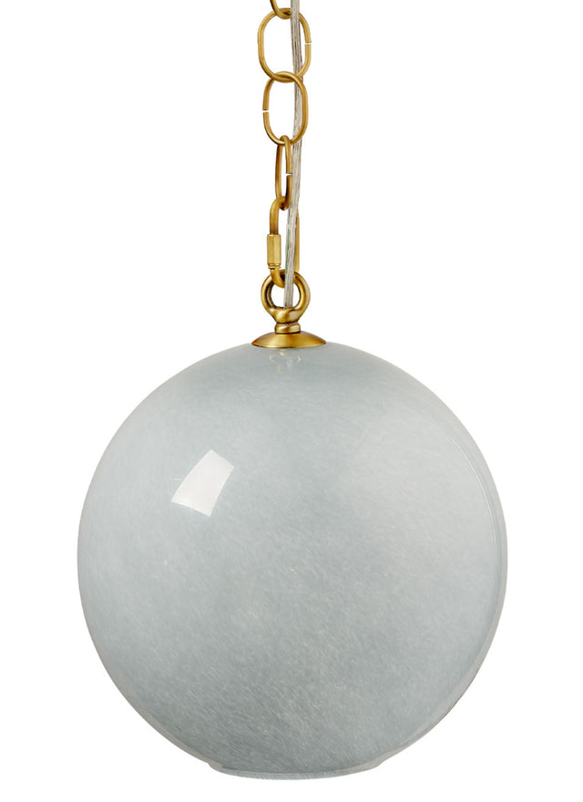 Jamie Young Camber 1-Light Glass Pendant, Blue