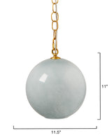 Jamie Young Camber 1-Light Glass Pendant, Blue
