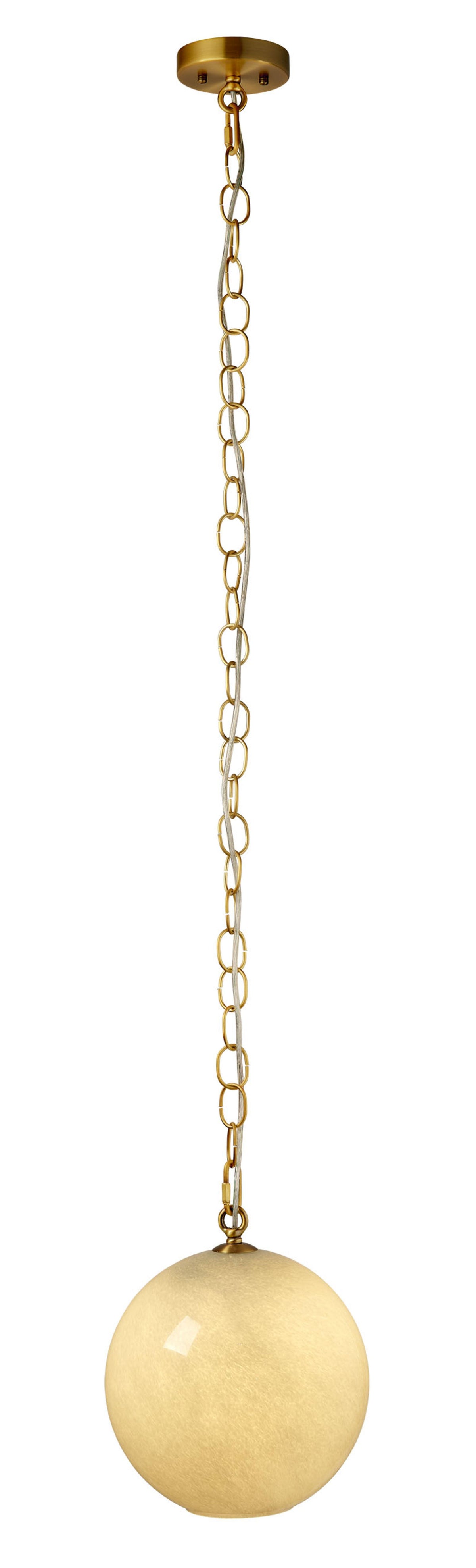 Jamie Young Camber 1-Light Glass Pendant, Blue