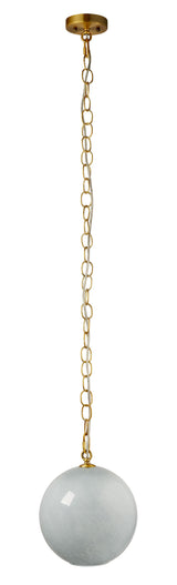 Jamie Young Camber 1-Light Glass Pendant, Blue
