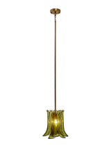 Jamie Young Cala 1-Light Blown Glass Pendant, Green