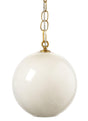 Jamie Young Camber 1-Light Blown Glass Pendant, Taupe