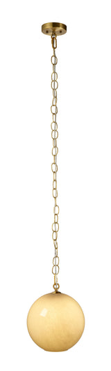 Jamie Young Camber 1-Light Blown Glass Pendant, Taupe