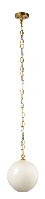 Jamie Young Camber 1-Light Blown Glass Pendant, Taupe