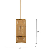 Jamie Young Congruent 1-Light Iron and Cotton Pendant
