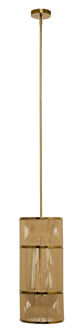 Jamie Young Congruent 1-Light Iron and Cotton Pendant