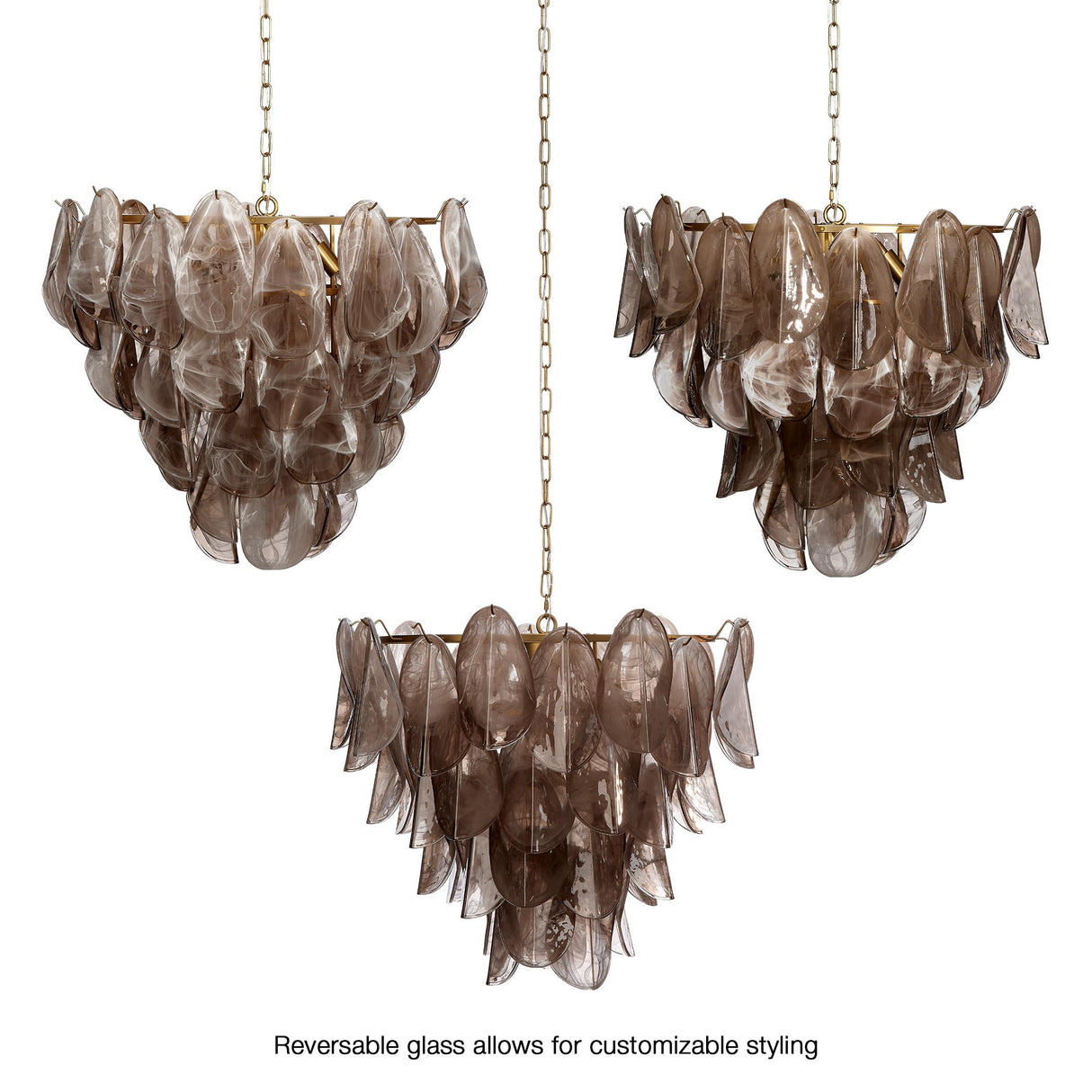 Jamie Young Magnolia 10-Light Quartz Glass Chandelier