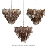 Jamie Young Magnolia 10-Light Quartz Glass Chandelier