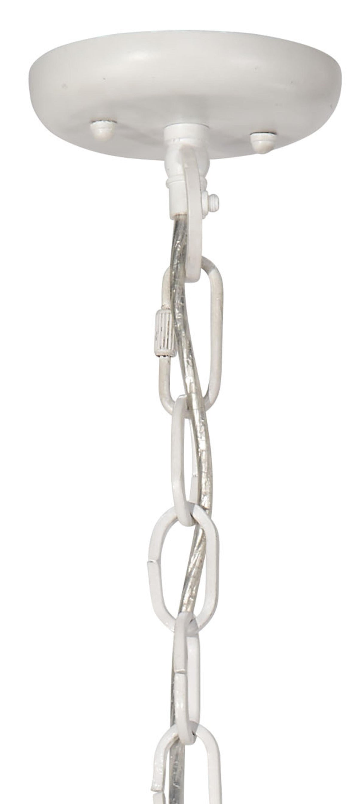 Jamie Young Clamshell Wood Beaded 4-Light Small Chandelier