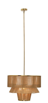 Jamie Young Dimension 1-Light Iron and Cotton Chandelier