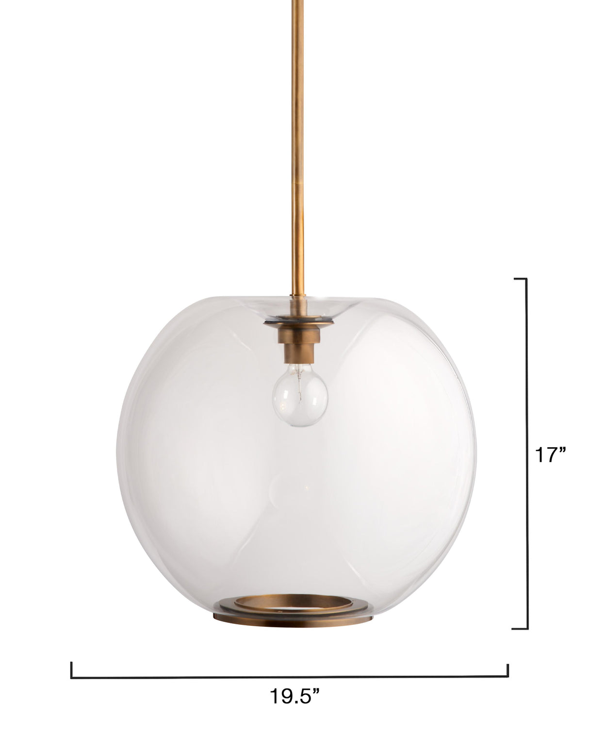 Jamie Young Helium 1-Light Blown Glass Pendant