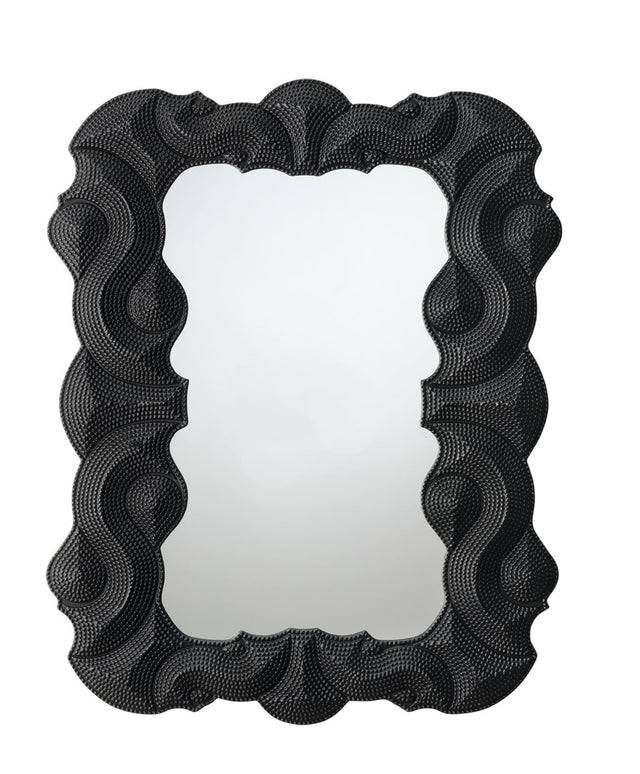 Jamie Young Baroque Resin Wall Mirror, Black