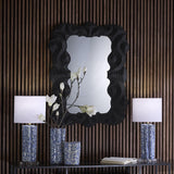Jamie Young Baroque Resin Wall Mirror, Black