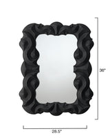 Jamie Young Baroque Resin Wall Mirror, Black