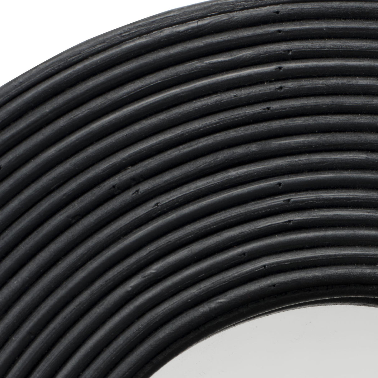 Jamie Young Deli Wavy Bamboo Wall Mirror, Black