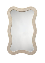 Jamie Young Deli Wavy Bamboo Wall Mirror, Cream