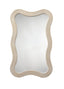Jamie Young Deli Wavy Bamboo Wall Mirror, Cream