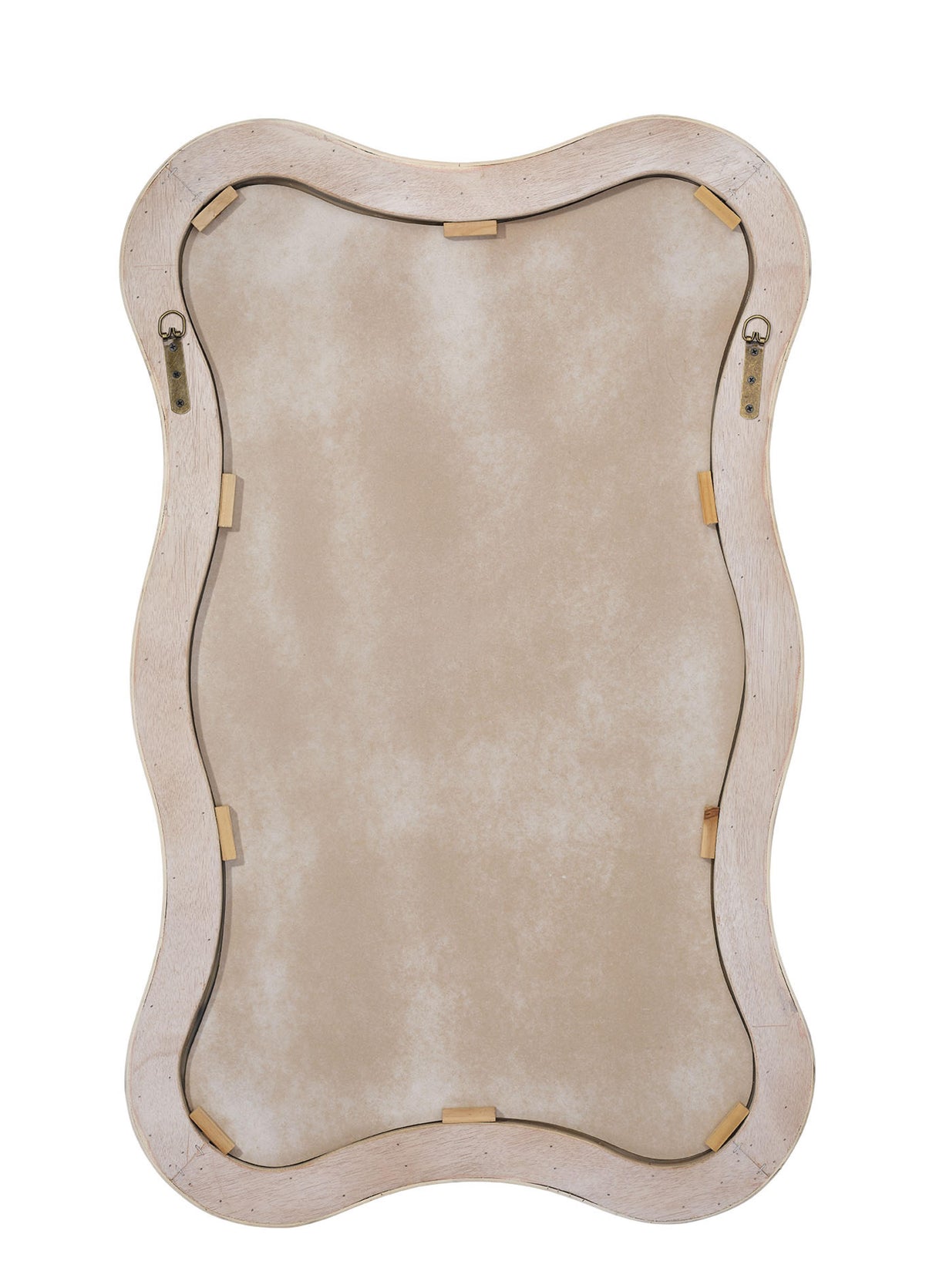 Jamie Young Deli Wavy Bamboo Wall Mirror, Cream