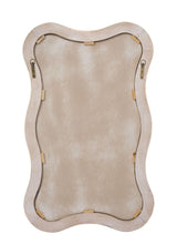 Jamie Young Deli Wavy Bamboo Wall Mirror, Cream