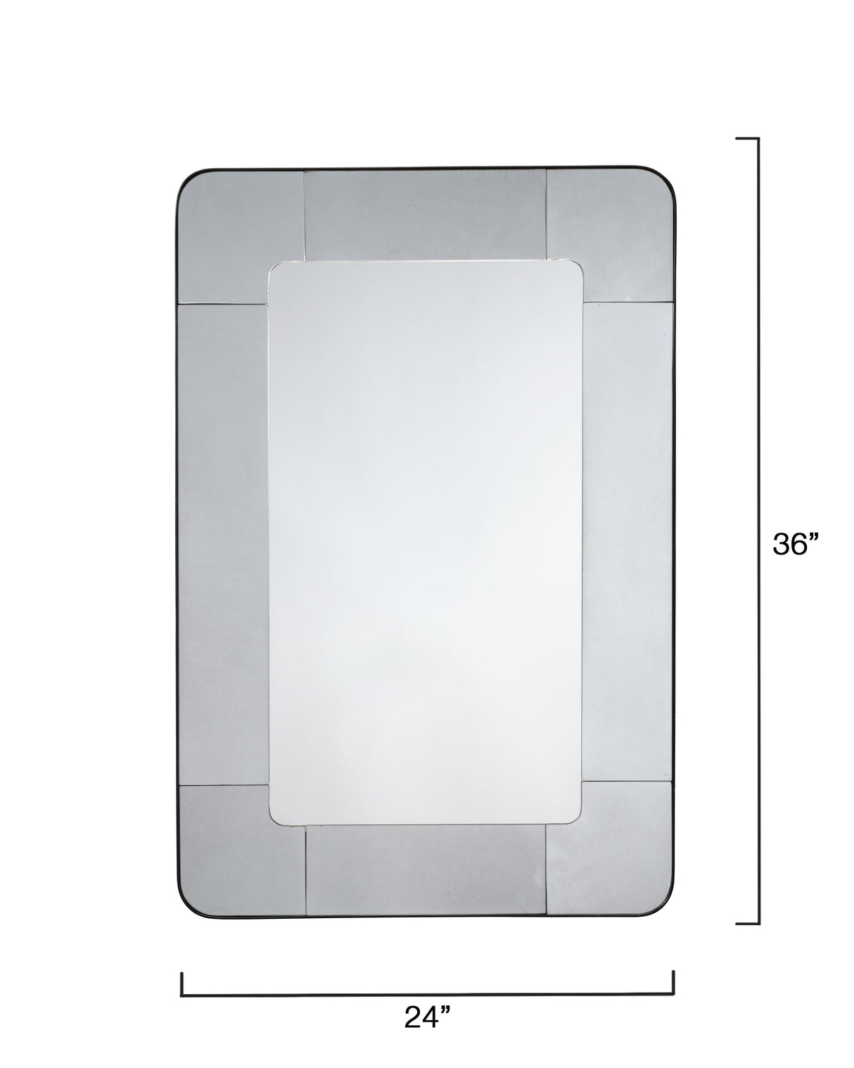 Jamie Young Elemental Antique Mercury Glass Wall Mirror, Small