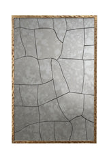 Jamie Young Fractured Hammered Iron Rectangle Wall Mirror