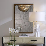 Jamie Young Fractured Hammered Iron Rectangle Wall Mirror