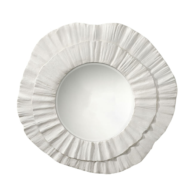 Jamie Young Millstone Resin Round Wall Mirror