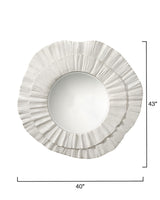Jamie Young Millstone Resin Round Wall Mirror