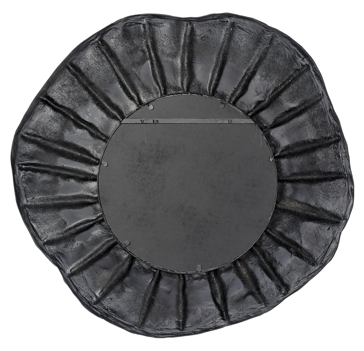 Jamie Young Millstone Resin Round Wall Mirror