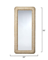 Jamie Young Hollis Rectangle Rope Floor Mirror